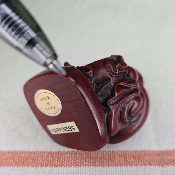 Red Laughing Buddha Figurine - Picture 5 of 7